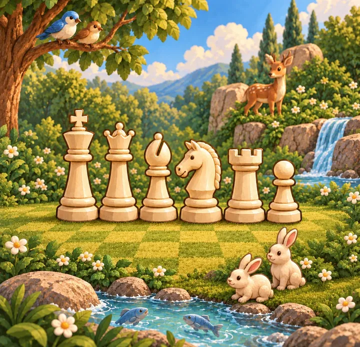 The story of Creation told with chess pieces, picture 3 of 3