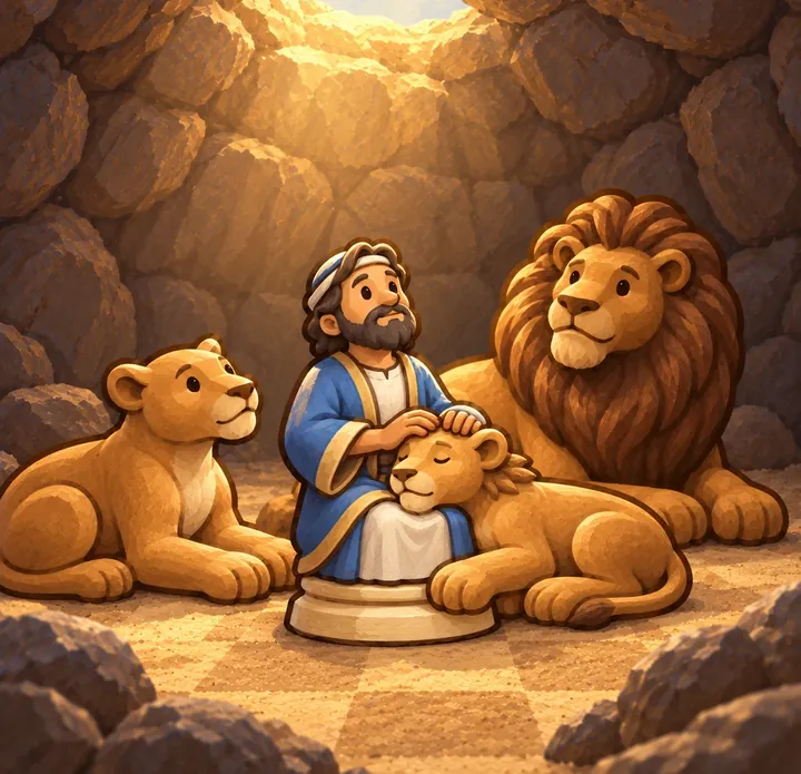 The story of Daniel told with chess pieces, picture 3 of 3