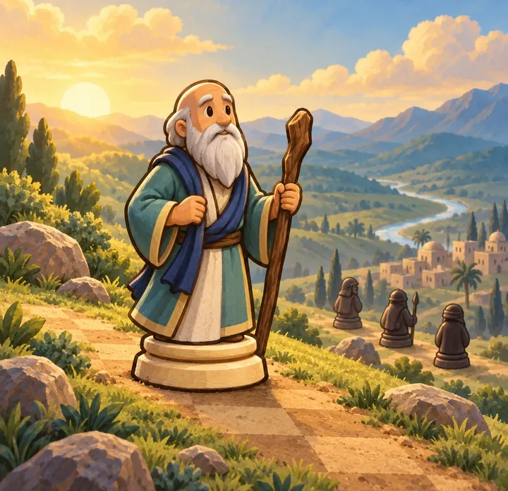 The story of Noah’s Ark told with chess pieces, picture 1 of 3